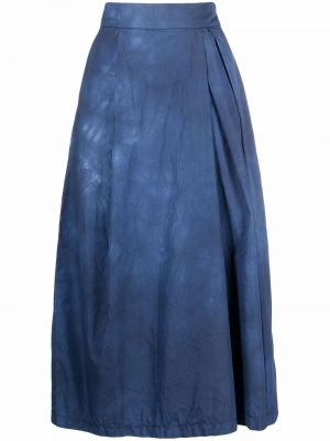 Falda con estampado tie dye Barena azul