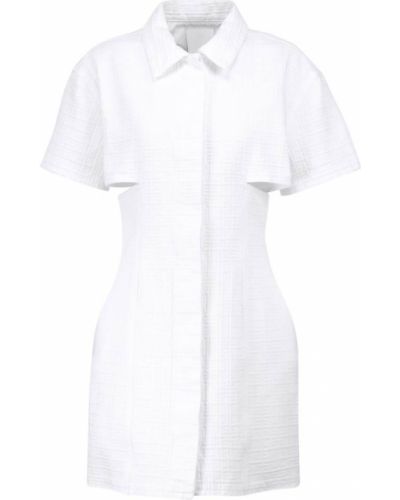 Bavlněné mini šaty Givenchy - bílá