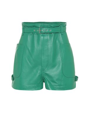 Шкіряні шорти Isabel Marant, зелені