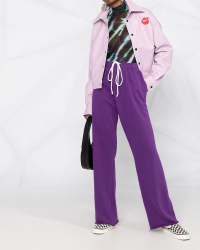 Brīva piegriezuma treniņtērpa bikses Natasha Zinko violets