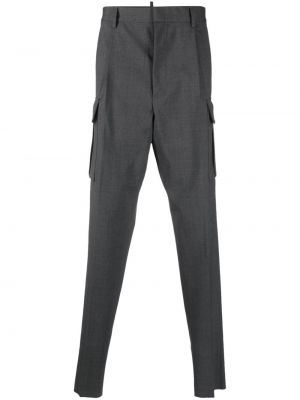 Pantalon cargo avec poches Dsquared2 gris