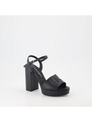 Sandały na platformie Dolce And Gabbana czarne