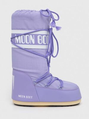 Nylonowe śniegowce Moon Boot fioletowe