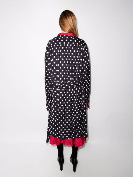 Oboustranné puntíkaté šaty Balenciaga
