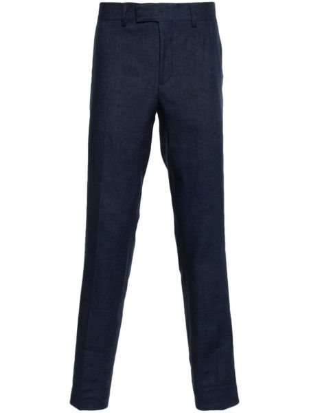 Lněné kalhoty J.lindeberg modré