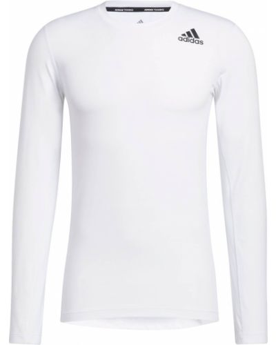 Tricou cu mânecă lungă Adidas Sportswear alb