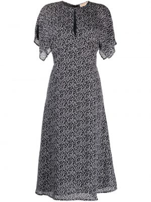 Midi šaty s potiskem s abstraktním vzorem Michael Kors