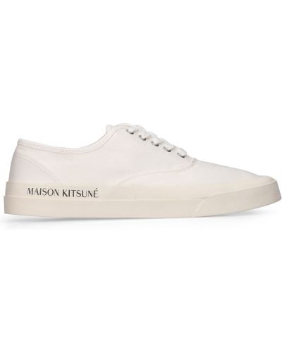 Sneakersy z nadrukiem Maison Kitsune białe