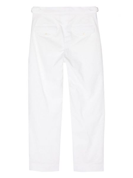 Pantalon droit en coton Bode blanc