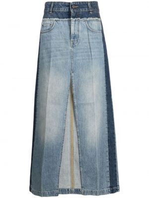 Gonna jeans con motivo a stelle Stella Mccartney blu