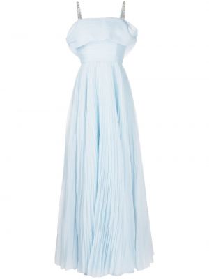 Вечерна рокля с кристали Jenny Packham синьо