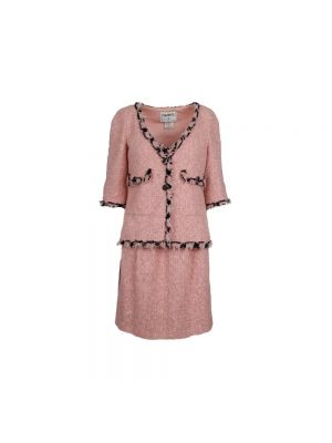 Mini vestido Chanel Vintage rosa