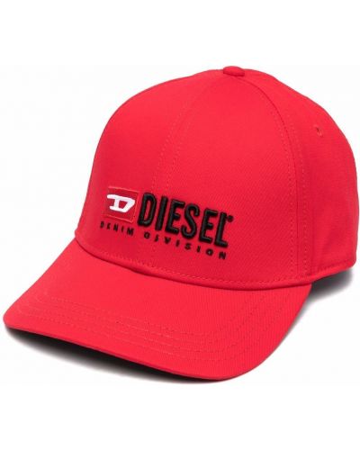 Tikitud nokamüts Diesel punane
