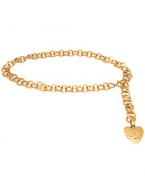 Cinturón con corazón Chanel Pre-owned dorado