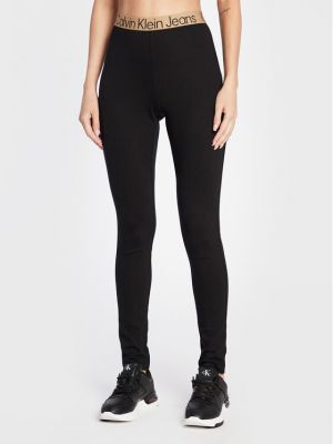 Tamprės slim fit Calvin Klein Jeans juoda