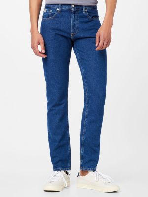 Jean droit large Calvin Klein Jeans bleu