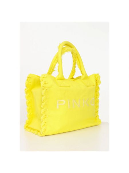 Bolso shopper Pinko amarillo