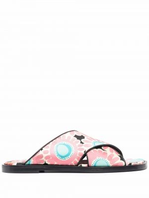 Trykt floral sandaler med reim La Doublej rosa