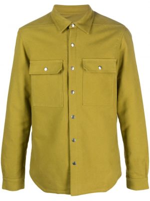 Βαμβακερό πουκάμισο Rick Owens πράσινο