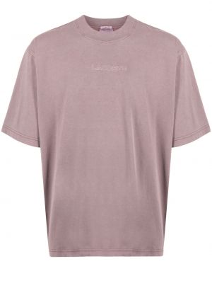 T-shirt con stampa Lacoste viola