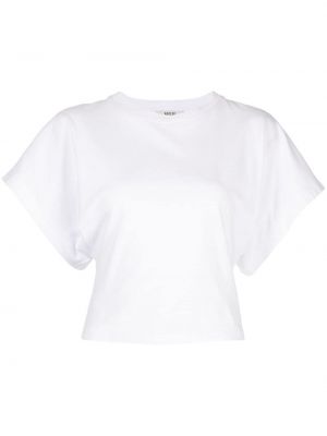 Bavlnené tričko Agolde biela