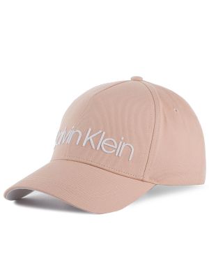 Kepurė su snapeliu Calvin Klein rožinė