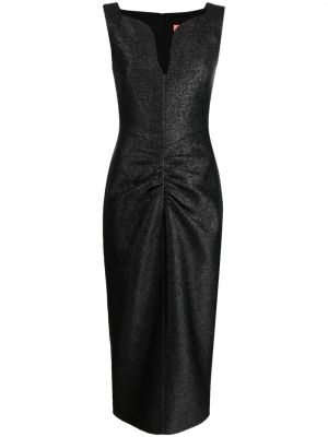 Sukienka midi z dekoltem w serek Manning Cartell czarna