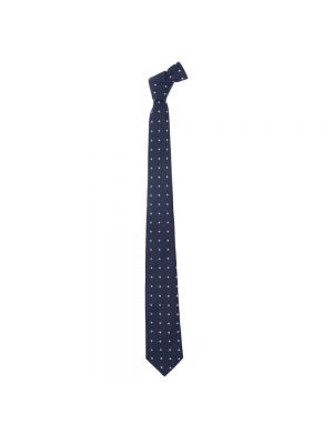 Jedwabny krawat Tagliatore niebieski