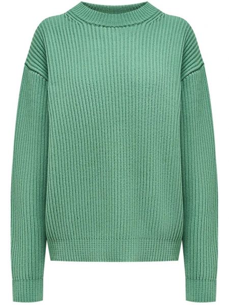 Памучен пуловер 12 Storeez зелено