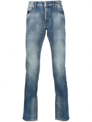 Jeans skinny slim à imprimé John Richmond