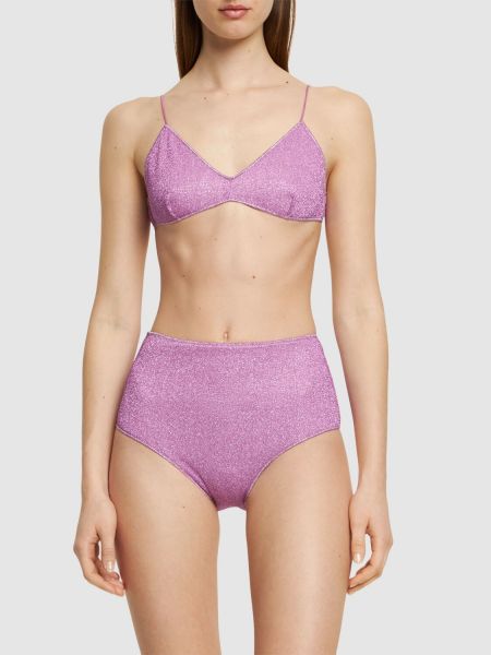 Bikini de cintura alta Oséree Swimwear violeta