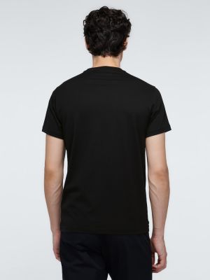 Medvilninis marškinėliai Burberry juoda