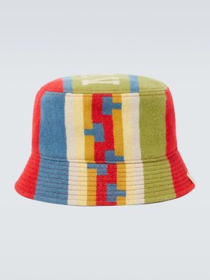 Chapeau en laine en lin en coton Visvim rouge