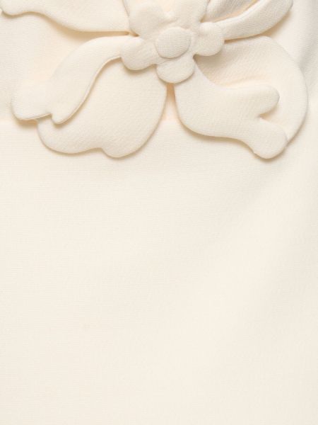 Mini obleka z vezenjem iz krep tkanine Valentino