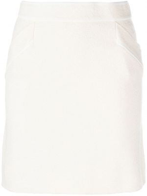Žakárové mini sukně Claudie Pierlot bílé