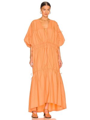 Платье макси L'academie, оранжевое