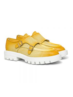 Loafers de cuero Santoni amarillo