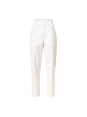 Proste spodnie bawełniane Isabel Marant Etoile białe