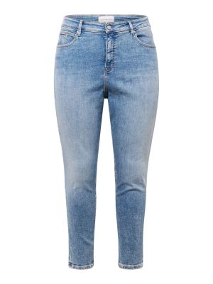 Kitsa lõikega teksapüksid Calvin Klein Jeans Curve sinine
