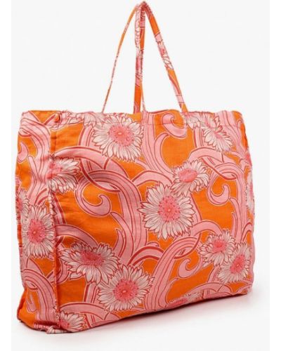 Пляжная сумка Mango оранжевая