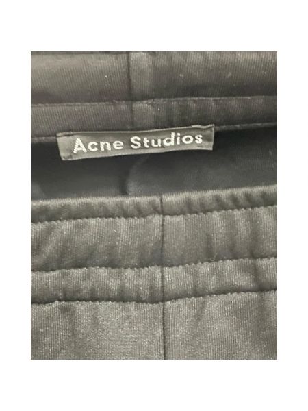 Spodnie bawełniane Acne Studios Pre-owned czarne