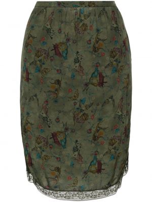 Krajkové midi sukně Zadig&voltaire zelené