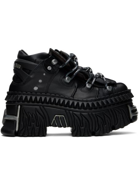 Черные кроссовки на платформе New Rock Edition Vetements, Black