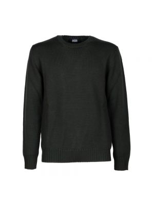Sweter z wełny merino Alpha Studio zielony
