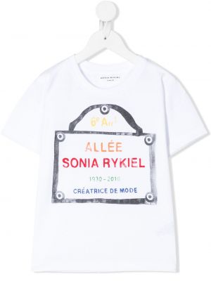 Trykt t-skjorte for jenter Sonia Rykiel Enfant hvit