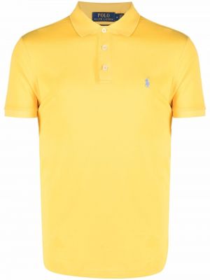 Brodert poloskjorte Polo Ralph Lauren gul