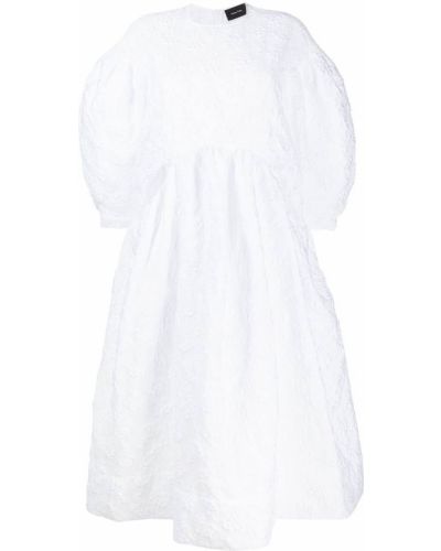 С карманами платье Simone Rocha, белое