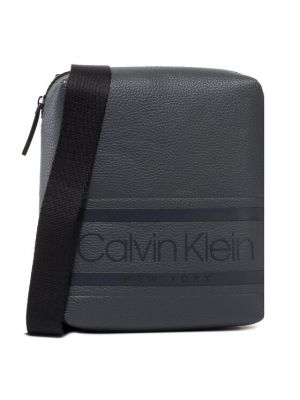 Pruhovaná ľadvinka Calvin Klein sivá