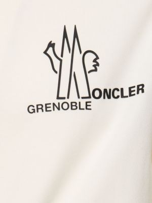 Puuvillased t-särk Moncler Grenoble valge