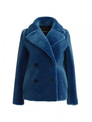 Шерстяная куртка Dawn Levy синяя